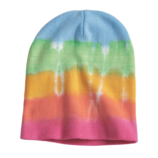 Dyenomite 12 Inch Knit Tie-Dyed Beanie - Dyenomite 12 Inch Knit Tie-Dyed Beanie - Image 0 of 4