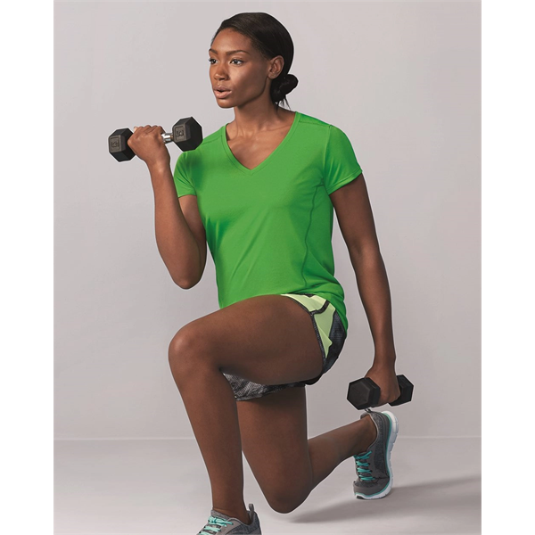 Gildan Performance® Tech Women's V-Neck T-Shirt - Gildan Performance® Tech Women's V-Neck T-Shirt - Image 0 of 12