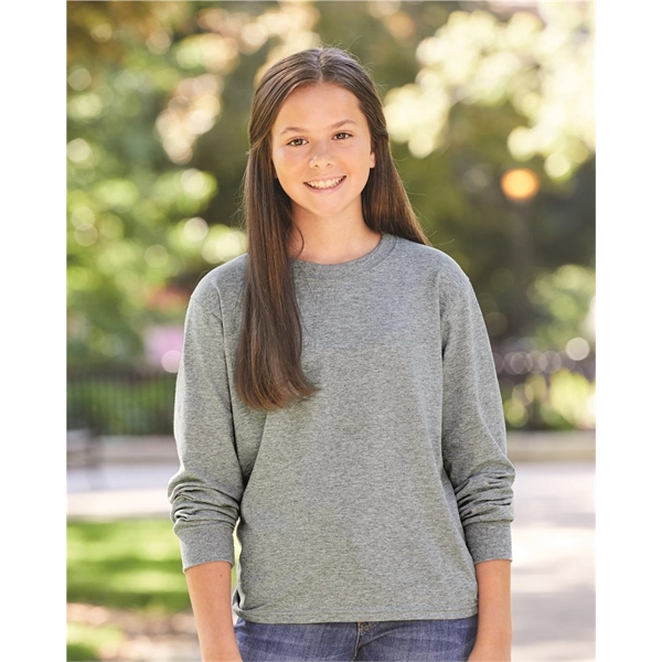 JERZEES Dri-Power® Youth Long Sleeve 50/50 T-Shirt - JERZEES Dri-Power® Youth Long Sleeve 50/50 T-Shirt - Image 0 of 36