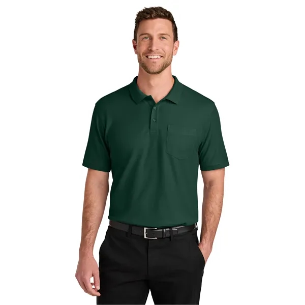 Port Authority Wearever Signature Pique Pocket Polo - Port Authority Wearever Signature Pique Pocket Polo - Image 9 of 49