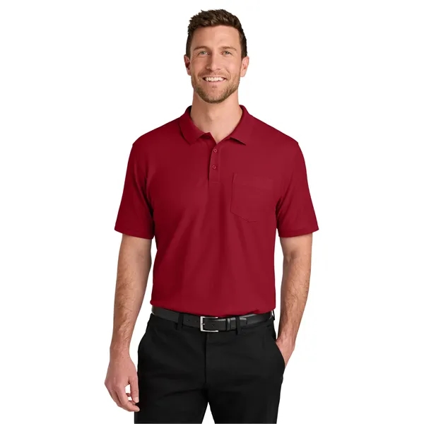 Port Authority Wearever Signature Pique Pocket Polo - Port Authority Wearever Signature Pique Pocket Polo - Image 24 of 49