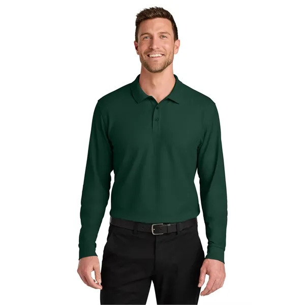 Port Authority Wearever Signature Pique Long Sleeve Polo - Port Authority Wearever Signature Pique Long Sleeve Polo - Image 4 of 49