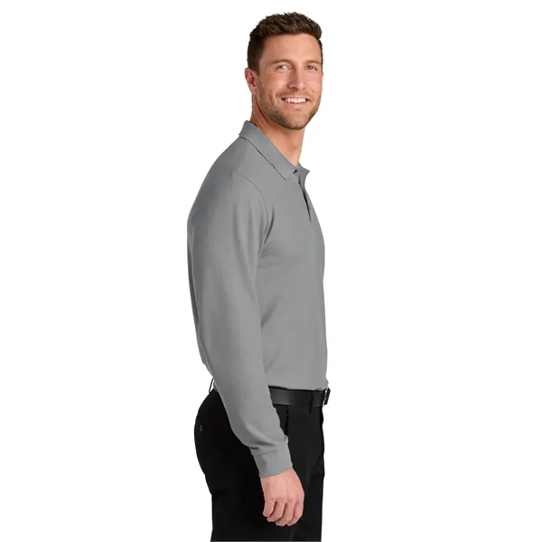 Port Authority Wearever Signature Pique Long Sleeve Polo - Port Authority Wearever Signature Pique Long Sleeve Polo - Image 16 of 49