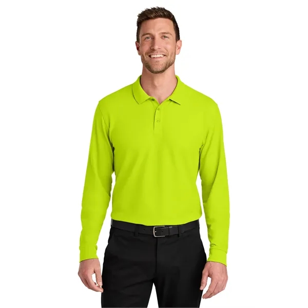Port Authority Wearever Signature Pique Long Sleeve Polo - Port Authority Wearever Signature Pique Long Sleeve Polo - Image 19 of 49