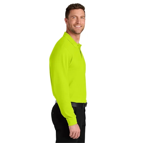Port Authority Wearever Signature Pique Long Sleeve Polo - Port Authority Wearever Signature Pique Long Sleeve Polo - Image 21 of 49