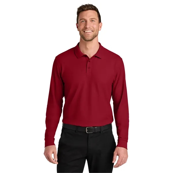 Port Authority Wearever Signature Pique Long Sleeve Polo - Port Authority Wearever Signature Pique Long Sleeve Polo - Image 24 of 49