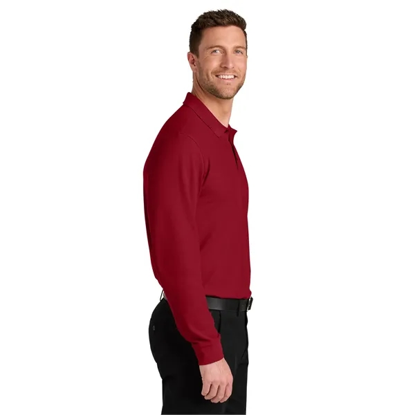 Port Authority Wearever Signature Pique Long Sleeve Polo - Port Authority Wearever Signature Pique Long Sleeve Polo - Image 26 of 49