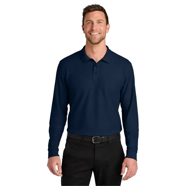 Port Authority Wearever Signature Pique Long Sleeve Polo - Port Authority Wearever Signature Pique Long Sleeve Polo - Image 29 of 49