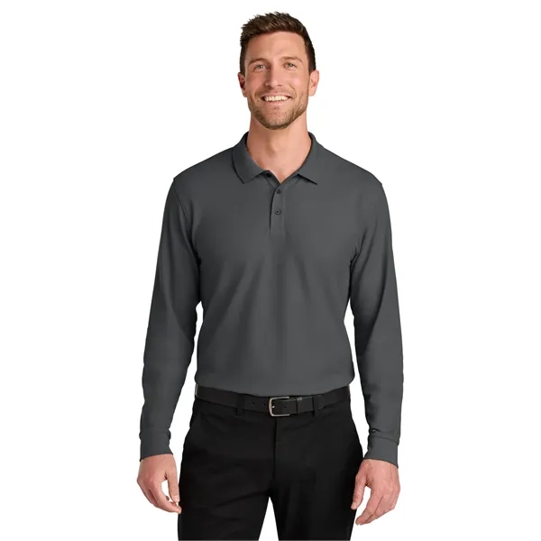 Port Authority Wearever Signature Pique Long Sleeve Polo - Port Authority Wearever Signature Pique Long Sleeve Polo - Image 34 of 49