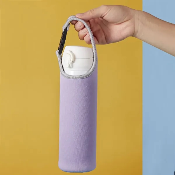 Insulated Water Bottle Carrier Sleeve with Shoulder Strap - Insulated Water Bottle Carrier Sleeve with Shoulder Strap - Image 7 of 7