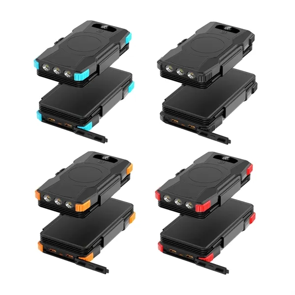 Portable Car Jump Starter & Power Bank with LED Light - Portable Car Jump Starter & Power Bank with LED Light - Image 2 of 6