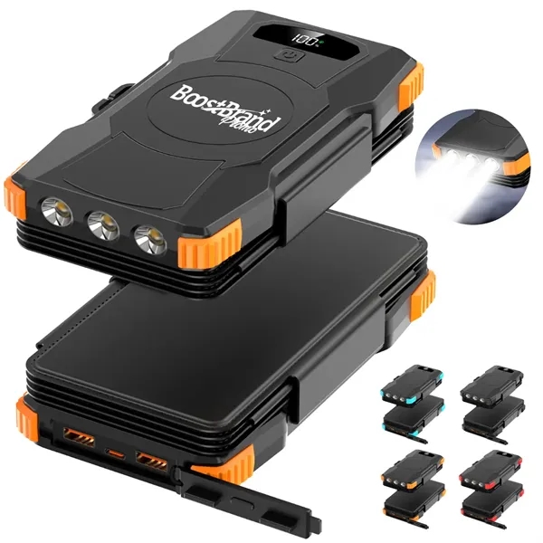 Portable Car Jump Starter & Power Bank with LED Light - Portable Car Jump Starter & Power Bank with LED Light - Image 0 of 6
