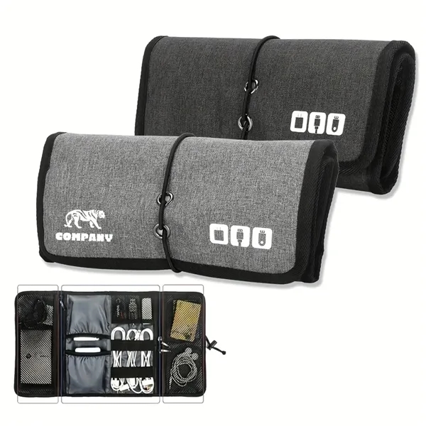 Roll Up Electronic Organizer Bag - Roll Up Electronic Organizer Bag - Image 0 of 3