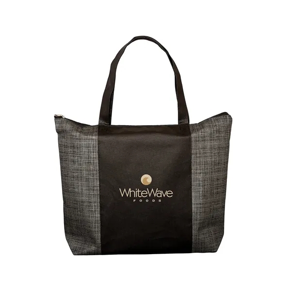 Tonal Non-Woven Zipper Trade Show Tote Bag - Tonal Non-Woven Zipper Trade Show Tote Bag - Image 1 of 3