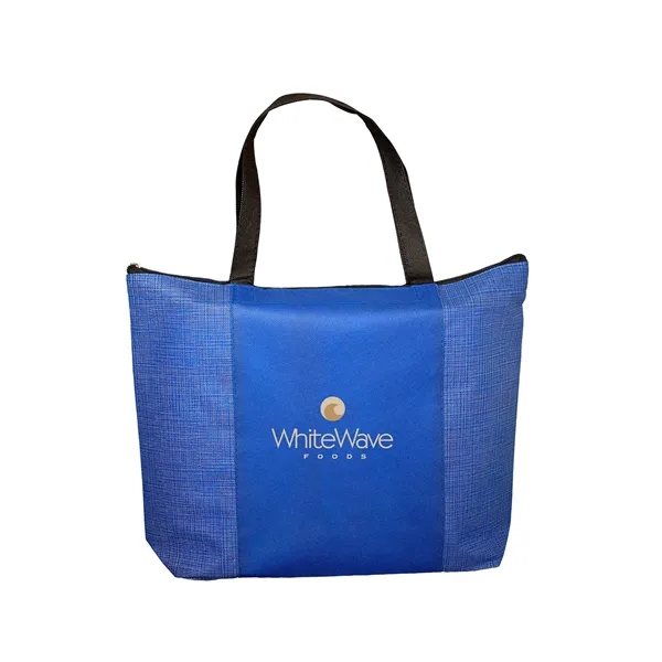 Tonal Non-Woven Zipper Trade Show Tote Bag - Tonal Non-Woven Zipper Trade Show Tote Bag - Image 3 of 3
