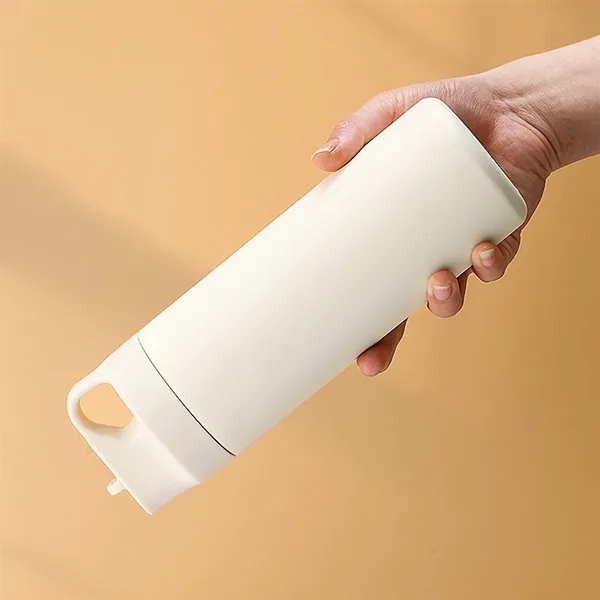 Double-Wall Stainless Steel Insulated Tumbler with Straw - Double-Wall Stainless Steel Insulated Tumbler with Straw - Image 1 of 14