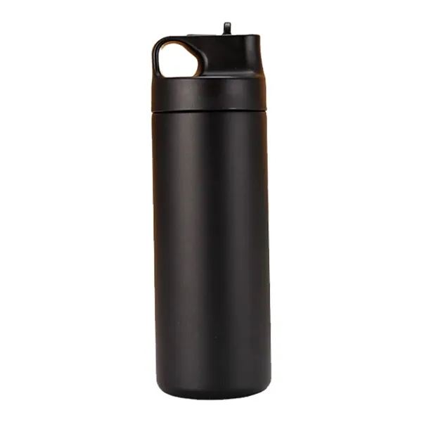 Double-Wall Stainless Steel Insulated Tumbler with Straw - Double-Wall Stainless Steel Insulated Tumbler with Straw - Image 12 of 14