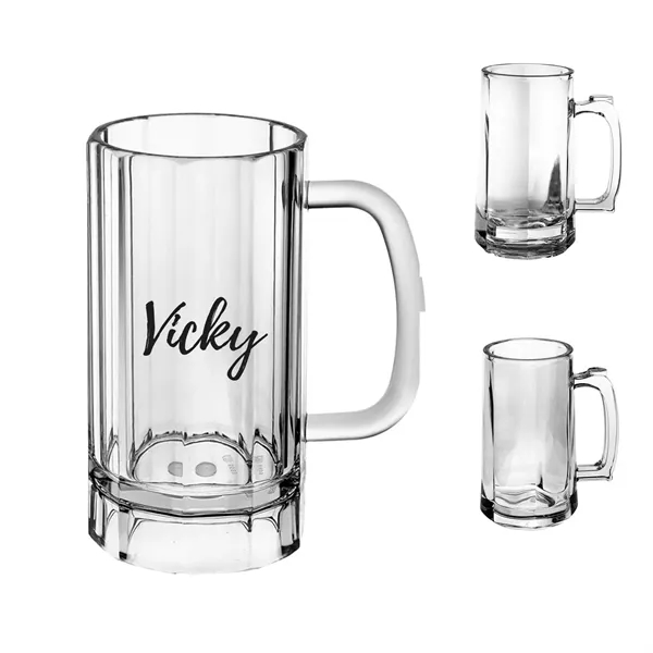 Beer Acrylic Clear Plastic Cup With Handle - Beer Acrylic Clear Plastic Cup With Handle - Image 0 of 7