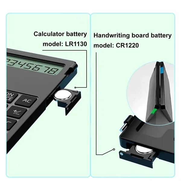 Mini Folding Calculator with LCD Writing Tablet - Mini Folding Calculator with LCD Writing Tablet - Image 2 of 7