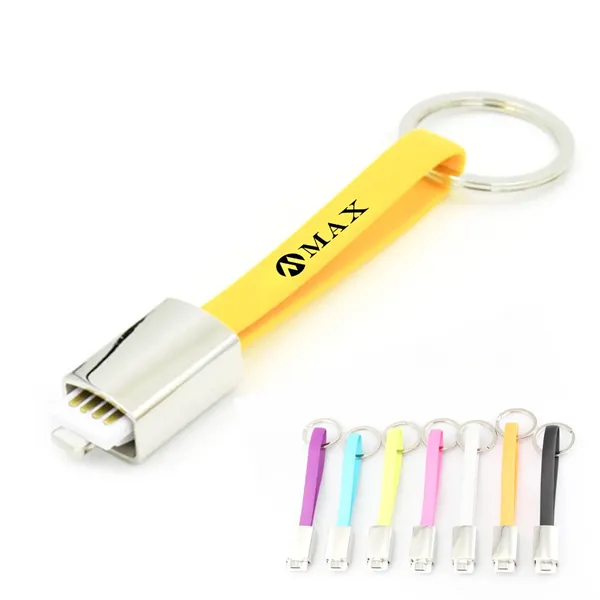 Magnetic Apple Android 2-in-1 Data Cable with Keychain - Magnetic Apple Android 2-in-1 Data Cable with Keychain - Image 0 of 4
