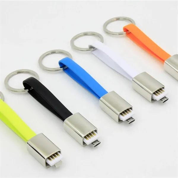 Magnetic Apple Android 2-in-1 Data Cable with Keychain - Magnetic Apple Android 2-in-1 Data Cable with Keychain - Image 2 of 4