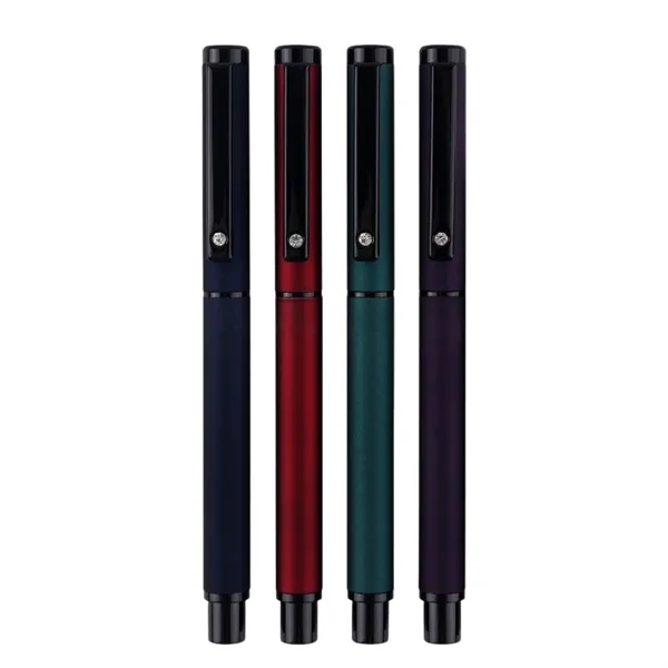 Luxury Metal Fountain Pen with Fine Nib - Luxury Metal Fountain Pen with Fine Nib - Image 2 of 6