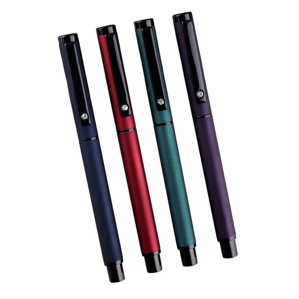Luxury Metal Fountain Pen with Fine Nib - Luxury Metal Fountain Pen with Fine Nib - Image 3 of 6