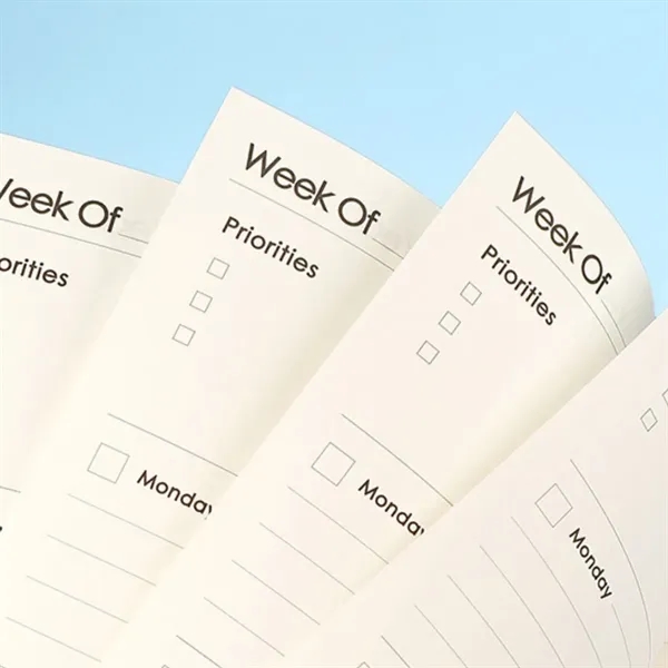 Hardcover A5 Spiral Notebook with Elastic Bands - Hardcover A5 Spiral Notebook with Elastic Bands - Image 2 of 5