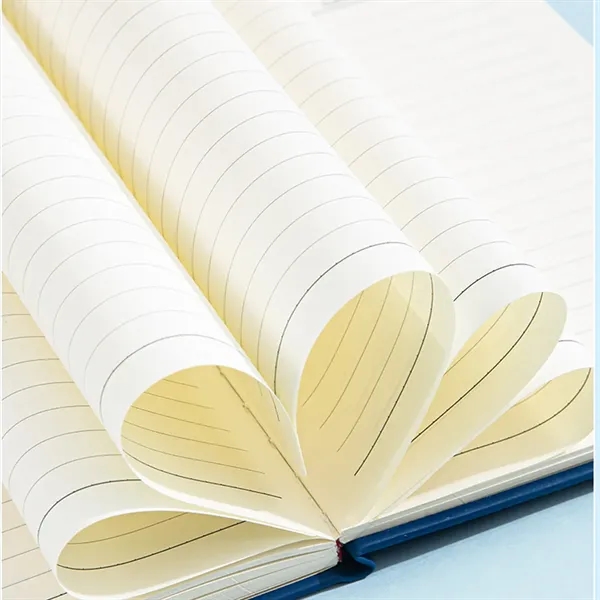 A5 Lined PU Leather Writing Journal Notebook with Pen - A5 Lined PU Leather Writing Journal Notebook with Pen - Image 5 of 8