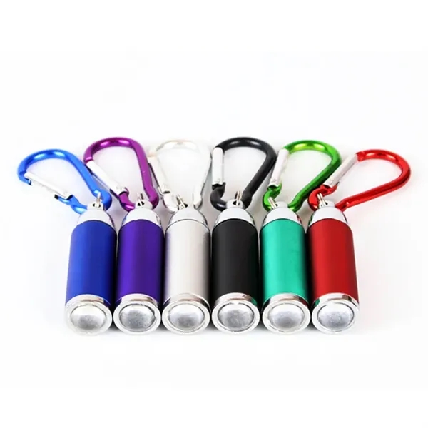 Mini Zoomable LED Flashlight Keychain with Carabiner - Mini Zoomable LED Flashlight Keychain with Carabiner - Image 4 of 4