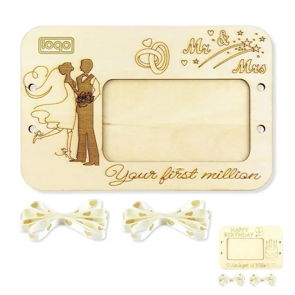 Wooden Wallet Cash Gift - Birthday & Wedding Present - Wooden Wallet Cash Gift - Birthday & Wedding Present - Image 0 of 5