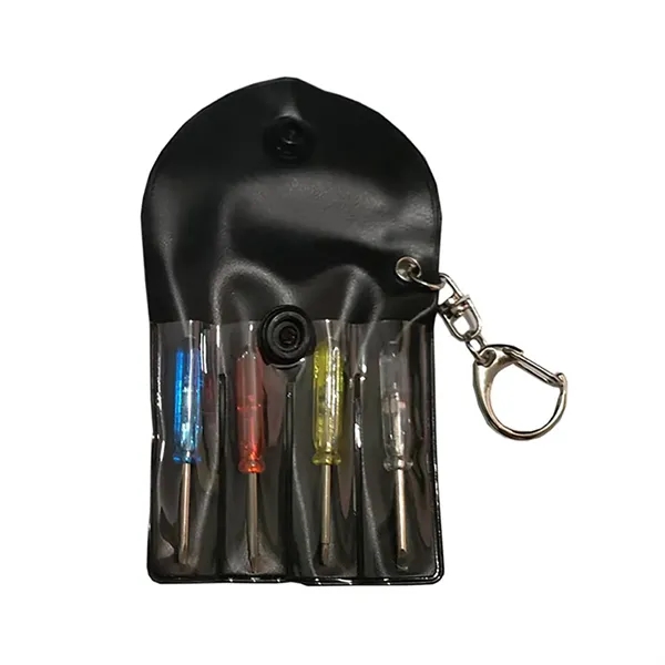4-Piece Mini Screwdriver Tool Set W/ Storage Pouch - 4-Piece Mini Screwdriver Tool Set W/ Storage Pouch - Image 2 of 4