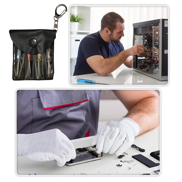 4-Piece Mini Screwdriver Tool Set W/ Storage Pouch - 4-Piece Mini Screwdriver Tool Set W/ Storage Pouch - Image 3 of 4