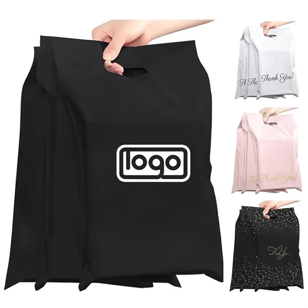 Reusable Plastic Shopping Bag w/ Die Cut Handle - Reusable Plastic Shopping Bag w/ Die Cut Handle - Image 0 of 6