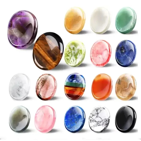 Natural Crystal Worry Stone - Natural Crystal Worry Stone - Image 0 of 2