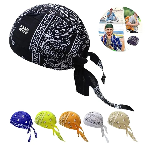 Outdoor Cycling Pirate Hat - Cotton Paisley Bandana - Outdoor Cycling Pirate Hat - Cotton Paisley Bandana - Image 0 of 8