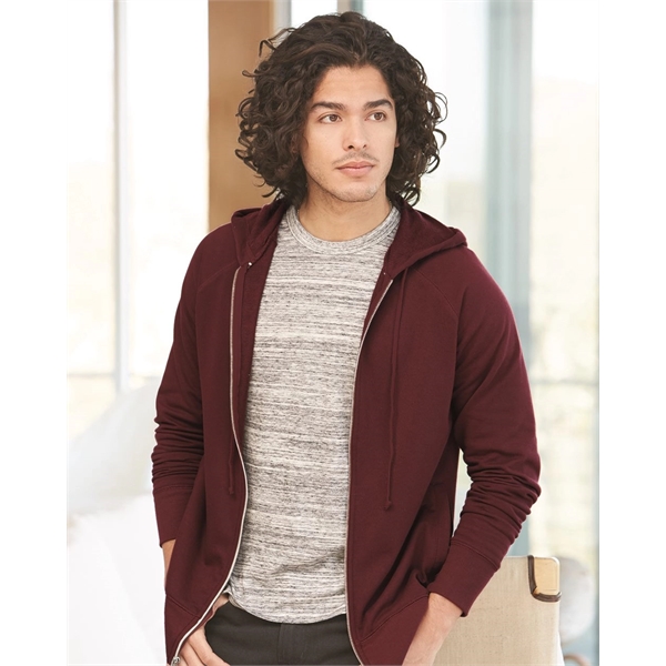 Alternative Vintage French Terry Hooded Full-Zip Raglan S...
