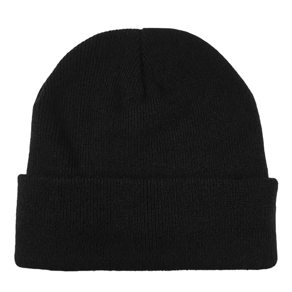 Rolled Sherpa Lined Knit Beanie Cap - Rolled Sherpa Lined Knit Beanie Cap - Image 4 of 4