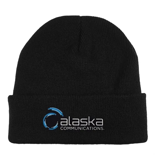 Rolled Sherpa Lined Knit Beanie Cap - Rolled Sherpa Lined Knit Beanie Cap - Image 0 of 4