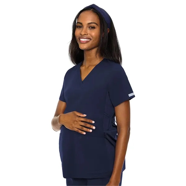 Med Couture - Activate - Women's 2-Pocket Maternity V-Nec... - Med Couture - Activate - Women's 2-Pocket Maternity V-Nec... - Image 3 of 7