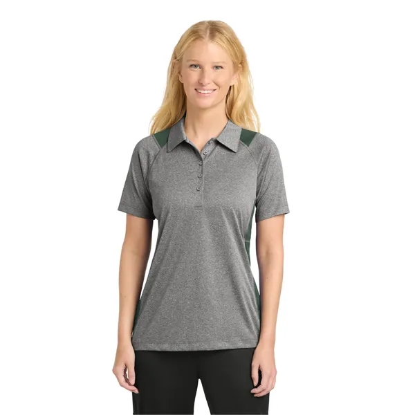Sport-Tek Women's Heather Colorblock Contender Polo. - Sport-Tek Women's Heather Colorblock Contender Polo. - Image 8 of 49