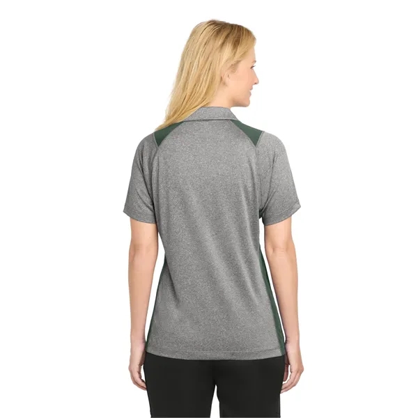 Sport-Tek Women's Heather Colorblock Contender Polo. - Sport-Tek Women's Heather Colorblock Contender Polo. - Image 10 of 49