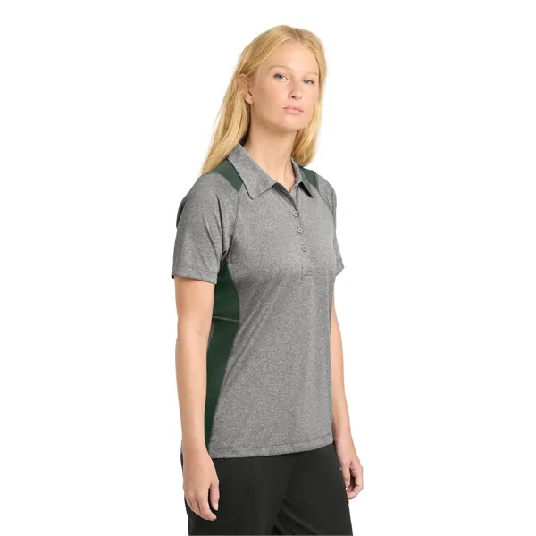 Sport-Tek Women's Heather Colorblock Contender Polo. - Sport-Tek Women's Heather Colorblock Contender Polo. - Image 11 of 49