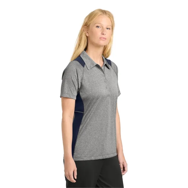 Sport-Tek Women's Heather Colorblock Contender Polo. - Sport-Tek Women's Heather Colorblock Contender Polo. - Image 29 of 49