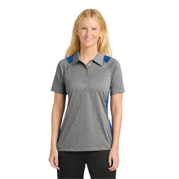 Sport-Tek Women's Heather Colorblock Contender Polo. - Sport-Tek Women's Heather Colorblock Contender Polo. - Image 34 of 49