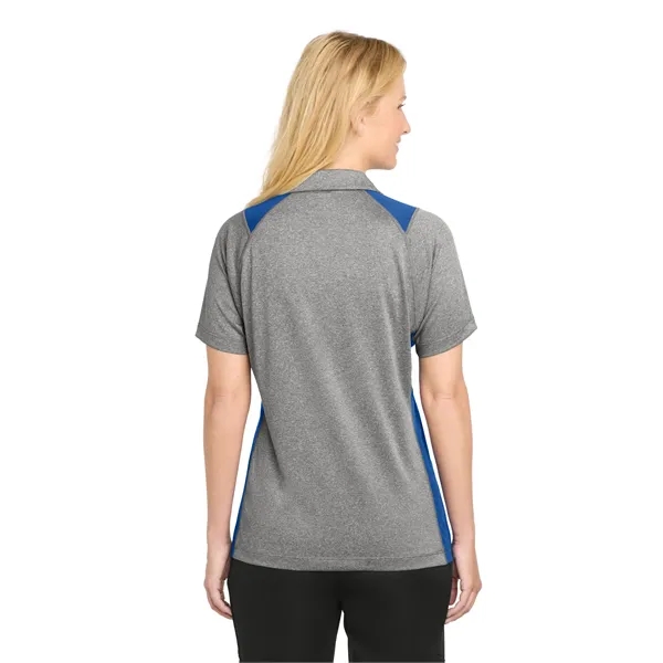 Sport-Tek Women's Heather Colorblock Contender Polo. - Sport-Tek Women's Heather Colorblock Contender Polo. - Image 35 of 49