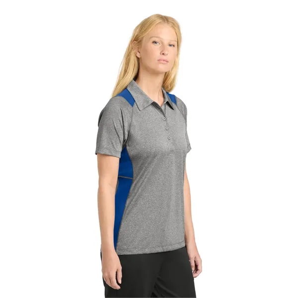 Sport-Tek Women's Heather Colorblock Contender Polo. - Sport-Tek Women's Heather Colorblock Contender Polo. - Image 36 of 49