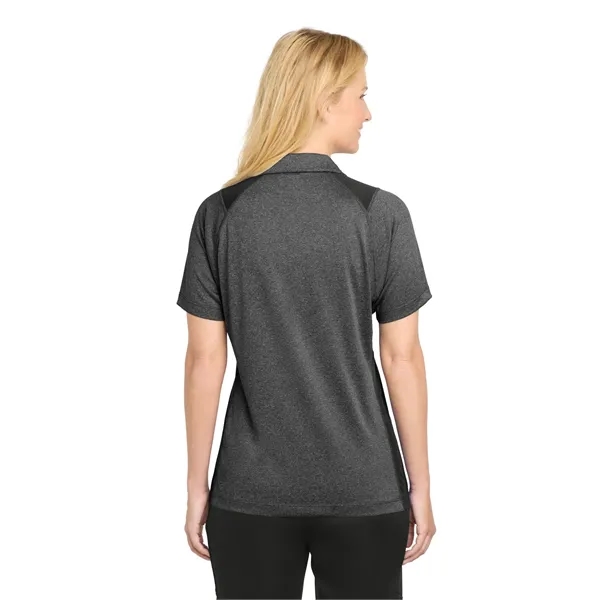 Sport-Tek Women's Heather Colorblock Contender Polo. - Sport-Tek Women's Heather Colorblock Contender Polo. - Image 42 of 49