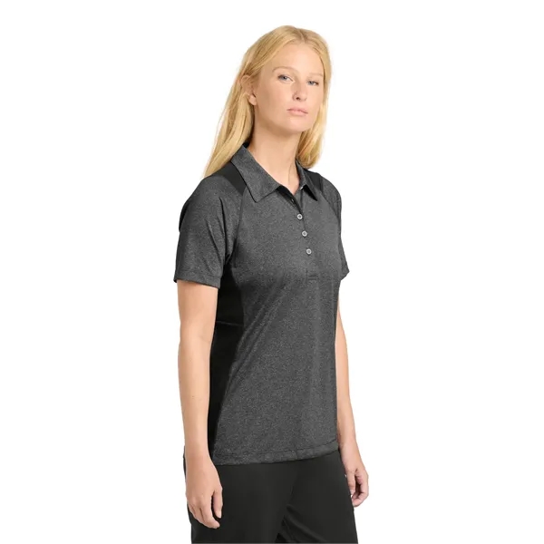 Sport-Tek Women's Heather Colorblock Contender Polo. - Sport-Tek Women's Heather Colorblock Contender Polo. - Image 43 of 49
