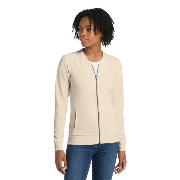 Sport-Tek Women's Lightweight French Terry Bomber - Sport-Tek Women's Lightweight French Terry Bomber - Image 4 of 14